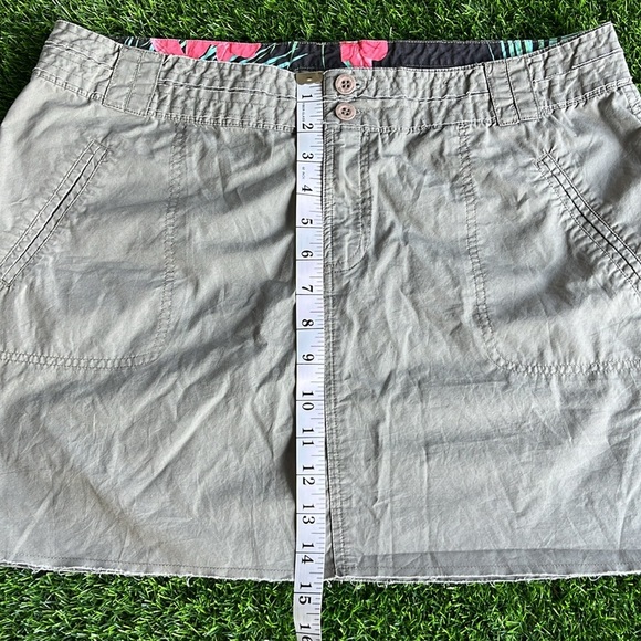 BEN SHERMAN Khaki Mini Skirt size large - Picture 3 of 6